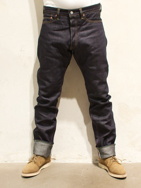 Momotaro Jeans 0605-L Natural Tapered Cotton/Linen