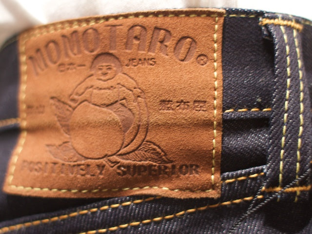 Momotaro Jeans 0605-L Natural Tapered Cotton/Linen