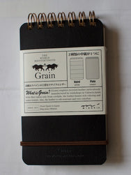 Midori WM Ring Memo Grain Black