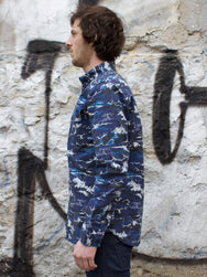 Barbour x White Mountaineering Wave Shirt Blue