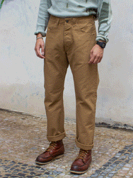 Indigofera Heyes / Heavy Military Serge - Beige