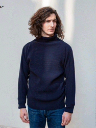 Andersen Andersen Sailor Turtleneck / Pure Wool - Navy Blue