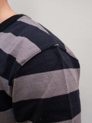 Iron Heart IHTB-01-GRY-BLK Long-Sleeved Sweater / 11oz Cotton Knit - Grey/Black