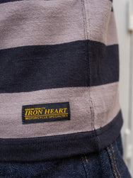 Iron Heart IHTB-01-GRY-BLK Long-Sleeved Sweater / 11oz Cotton Knit - Grey/Black