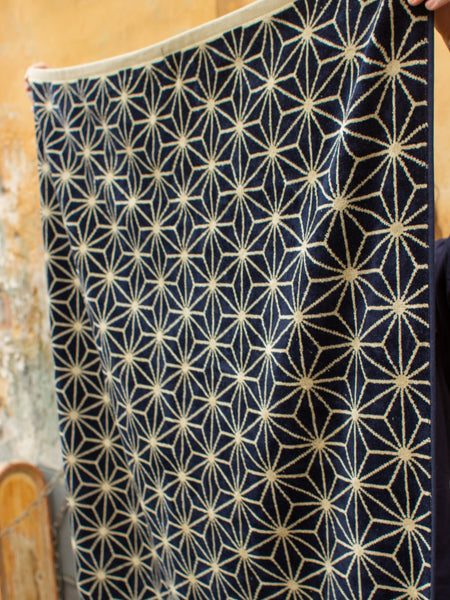Nudie Jeans Asanoha Beach Towel Navy