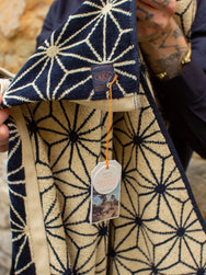 Nudie Jeans Asanoha Beach Towel Navy