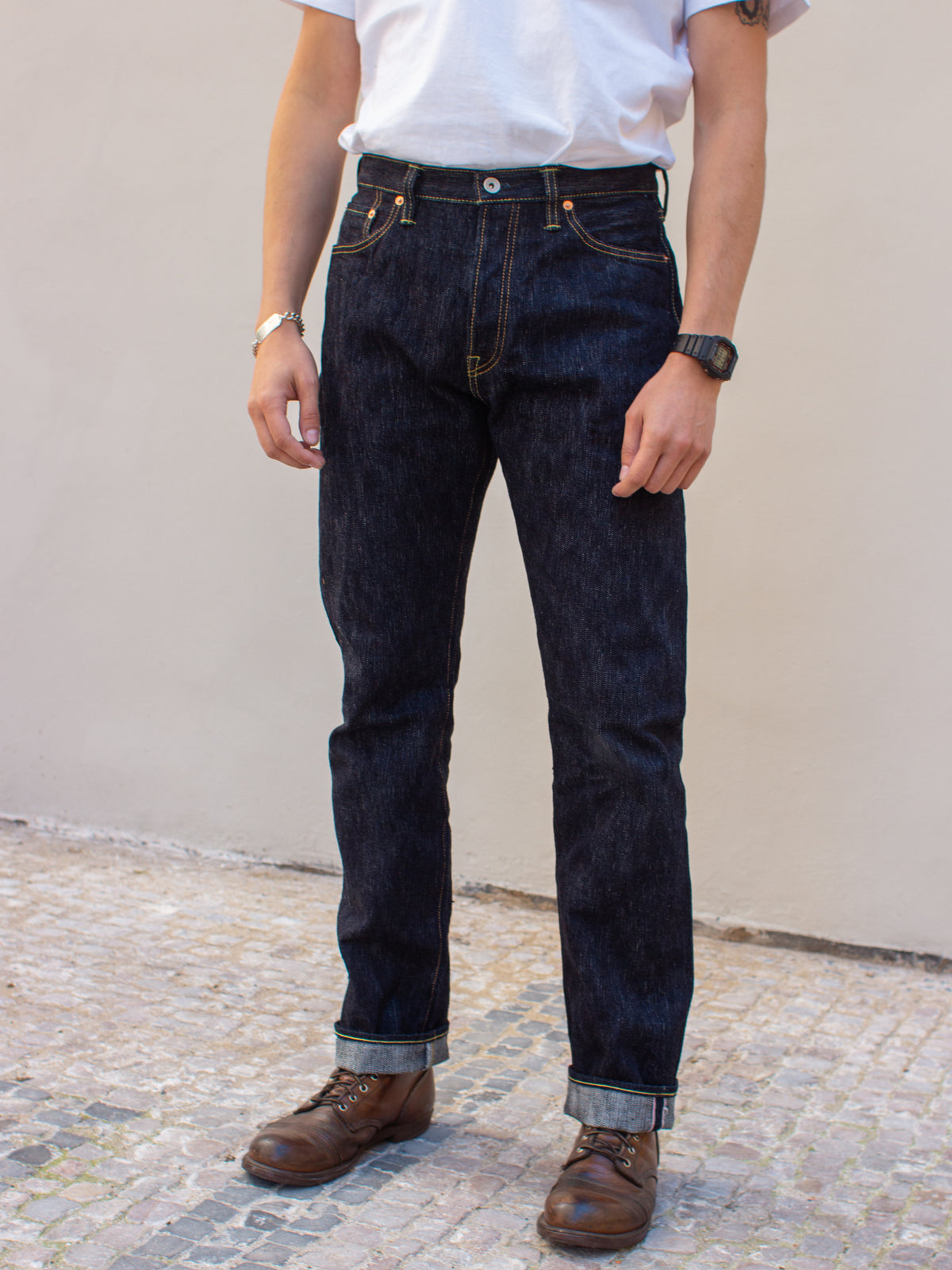 Iron Heart IH-888S-SLB Relaxed Tapered Jeans / 16oz Slubby Selvedge Denim- Indigo