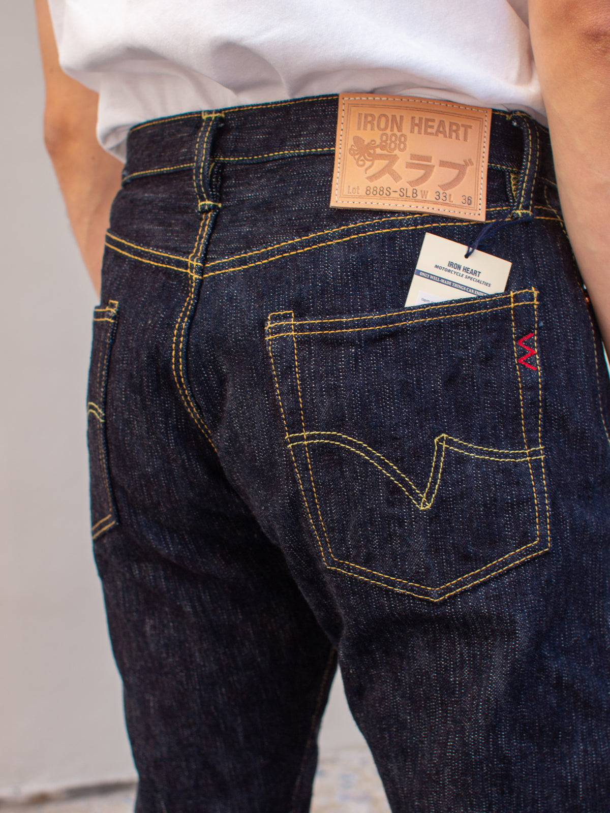 Iron Heart IH-888S-SLB Relaxed Tapered Jeans / 16oz Slubby Selvedge Denim- Indigo