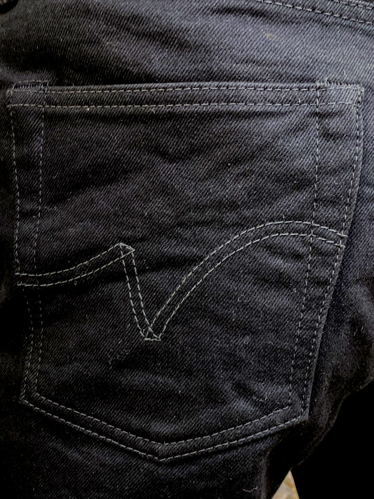 Iron Heart IH-888S-142bb 14oz Medium/High Rise Tapered  - Black/Black