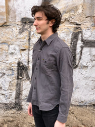 Studio d'Artisan 5633 Sashiko Shirt Grey