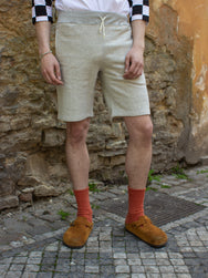 Joe McCoy MC21019 9oz. Loopwheel Sweatshorts Ash Grey