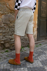 Joe McCoy MC21019 9oz. Loopwheel Sweatshorts Ash Grey