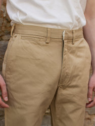 Iron Heart IH-731-KHA 12oz Heavy Cotton Relaxed Fit Chinos - Khaki