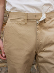 Iron Heart IH-731-KHA 12oz Heavy Cotton Relaxed Fit Chinos - Khaki
