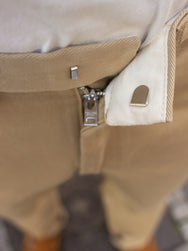 Iron Heart IH-731-KHA 12oz Heavy Cotton Relaxed Fit Chinos - Khaki