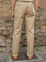 Iron Heart IH-731-KHA 12oz Heavy Cotton Relaxed Fit Chinos - Khaki