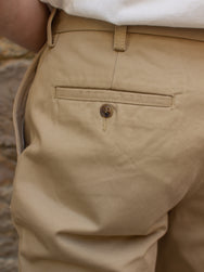 Iron Heart IH-731-KHA 12oz Heavy Cotton Relaxed Fit Chinos - Khaki
