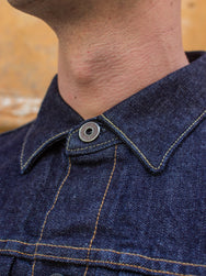 Black Sign 14oz Denim Pleats Jacket (BSFJ-16408IND)