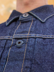 Black Sign 14oz Denim Pleats Jacket (BSFJ-16408IND)