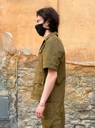 Fleurs de Bagne La Chemise Jungle Cambric Kaki