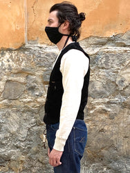 Indigofera Harrison Black Rough Out Leather