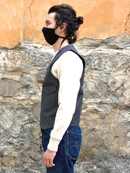 Indigofera Harrison Vest Cork Twill