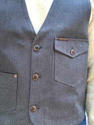 Indigofera Harrison Vest Cork Twill