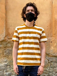 Nudie Jeans Roy Stripe Slub Amber