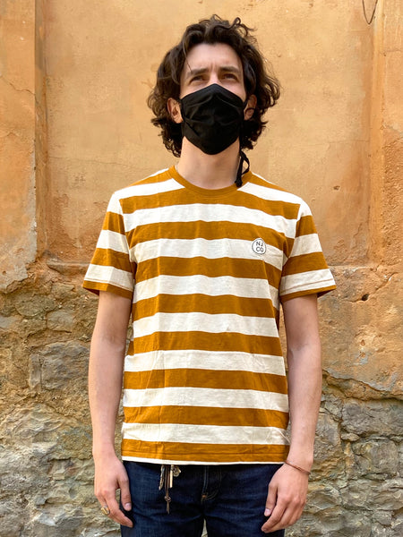 Nudie Jeans Roy Stripe Slub Amber