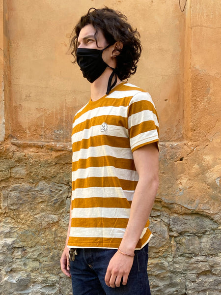 Nudie Jeans Roy Stripe Slub Amber