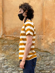 Nudie Jeans Roy Stripe Slub Amber