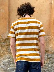 Nudie Jeans Roy Stripe Slub Amber