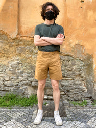 Nudie Jeans Luke Shorts Smooth Comfort Camel