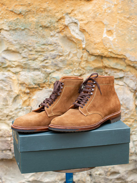 Alden 4511HC Plain Toe Boot - Snuff Suede