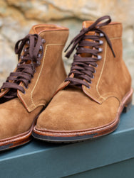 Alden 4511HC Plain Toe Boot - Snuff Suede
