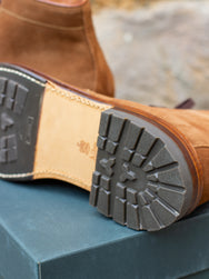 Alden 4511HC Plain Toe Boot - Snuff Suede