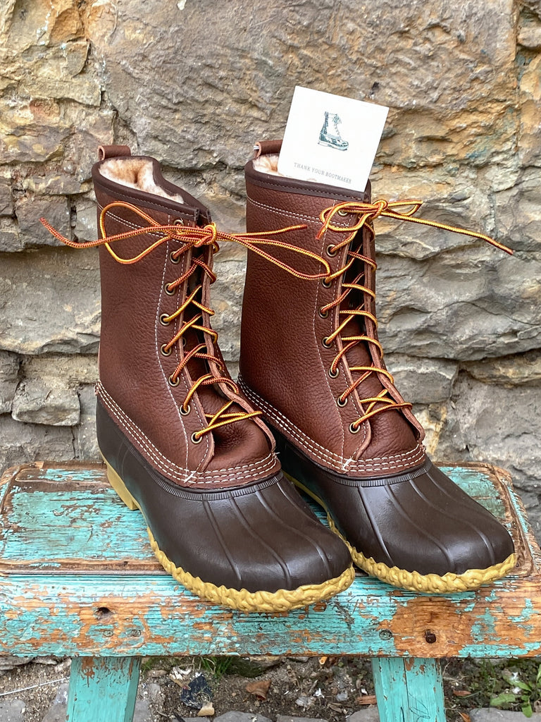 Ll bean brown outlet leather boots