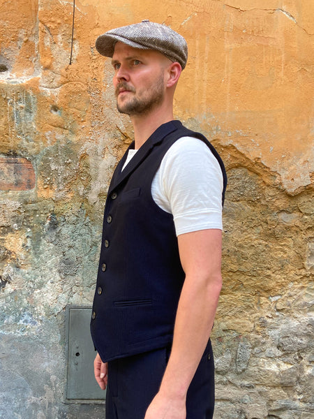 Hansen Garments William Waistcoat Deep Indigo