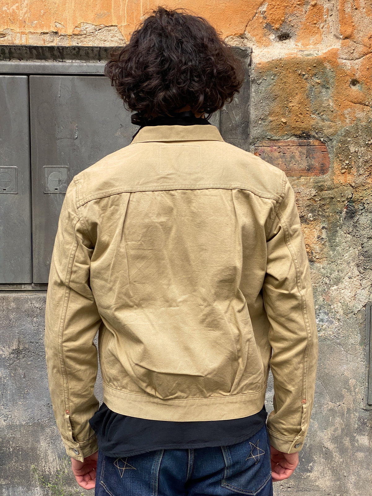 Iron Heart IHJ-84-BEI 12oz Selvedge Chino Type II Jacket – Beige