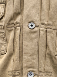 Iron Heart IHJ-84-BEI 12oz Selvedge Chino Type II Jacket – Beige