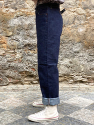 Black Sign 15oz Vocalion Waist-Overalls  Dark Indigo (BSSP-13501)