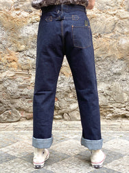 Black Sign 15oz Vocalion Waist-Overalls  Dark Indigo (BSSP-13501)