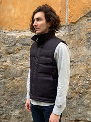 Filson Down Cruiser Vest Blue Coal