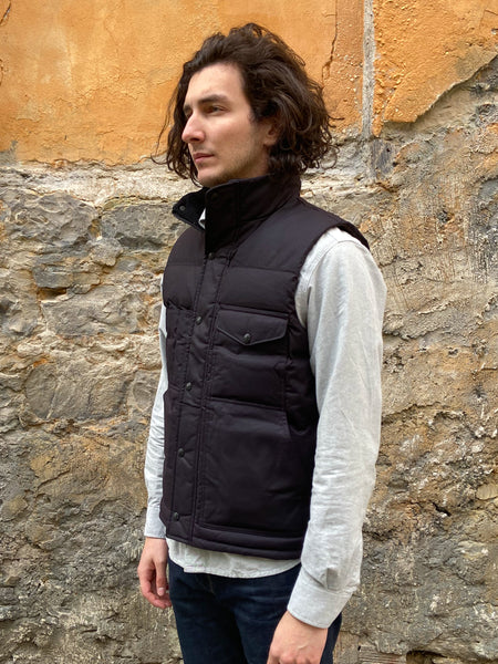 Filson Down Cruiser Vest Blue Coal