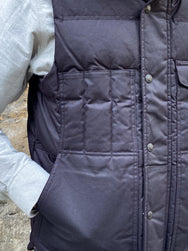 Filson Down Cruiser Vest Blue Coal