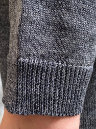 Stevenson Overall KH-CH Linen Blended Knit Henley Charcoal