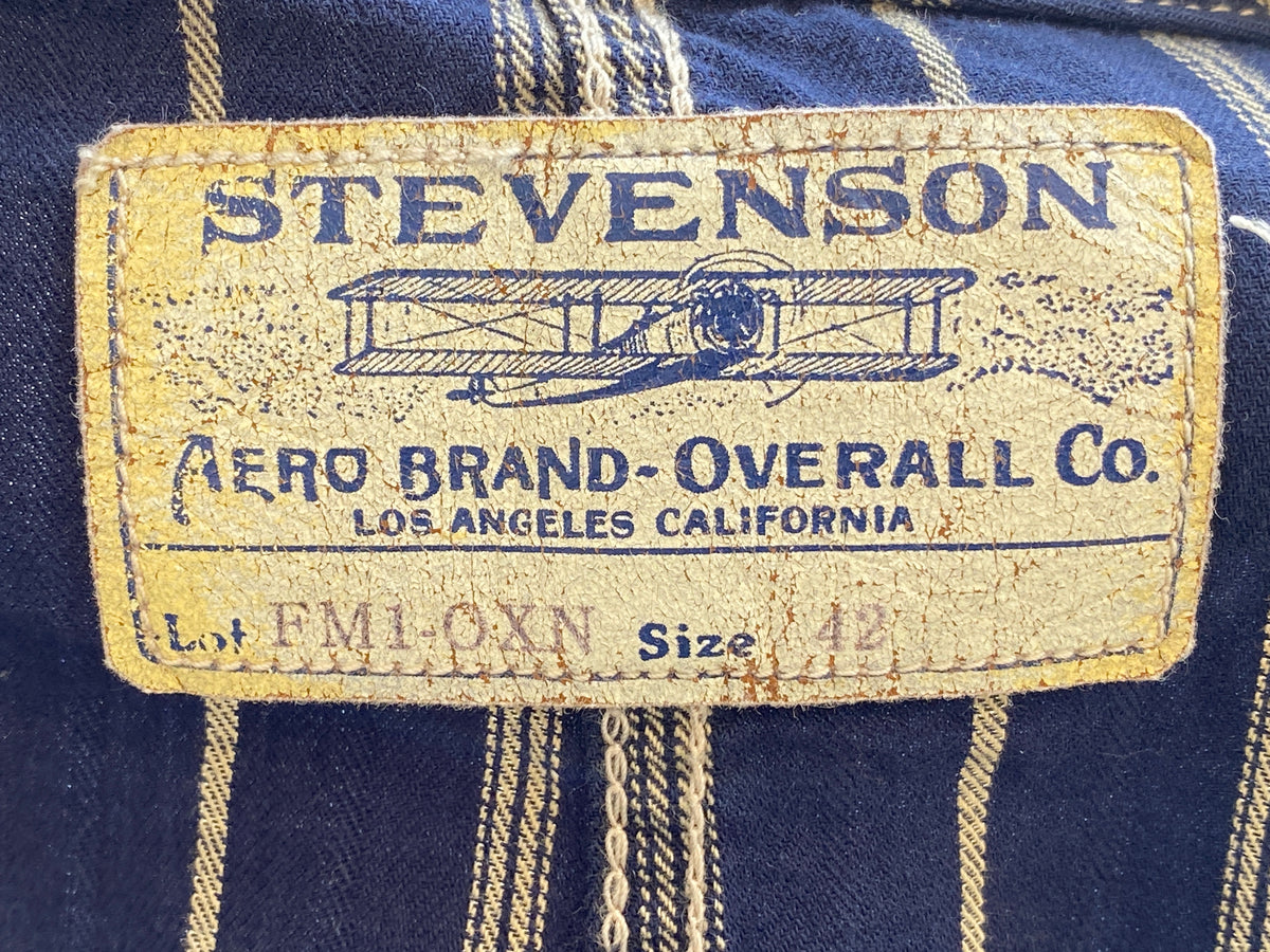 Stevenson Overall FM1-OXN Foreman Navy Stripe