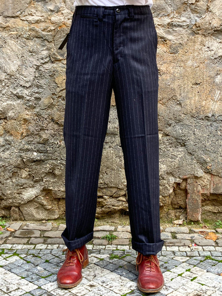 Black Sign Jail Stripe Dress Trousers  Royal Navy