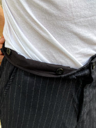 Black Sign Jail Stripe Dress Trousers  Royal Navy