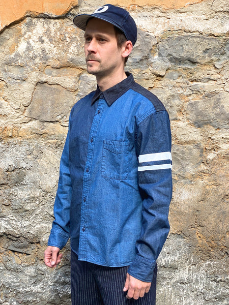 Momotaro 05-269 Switch Denim Shirt